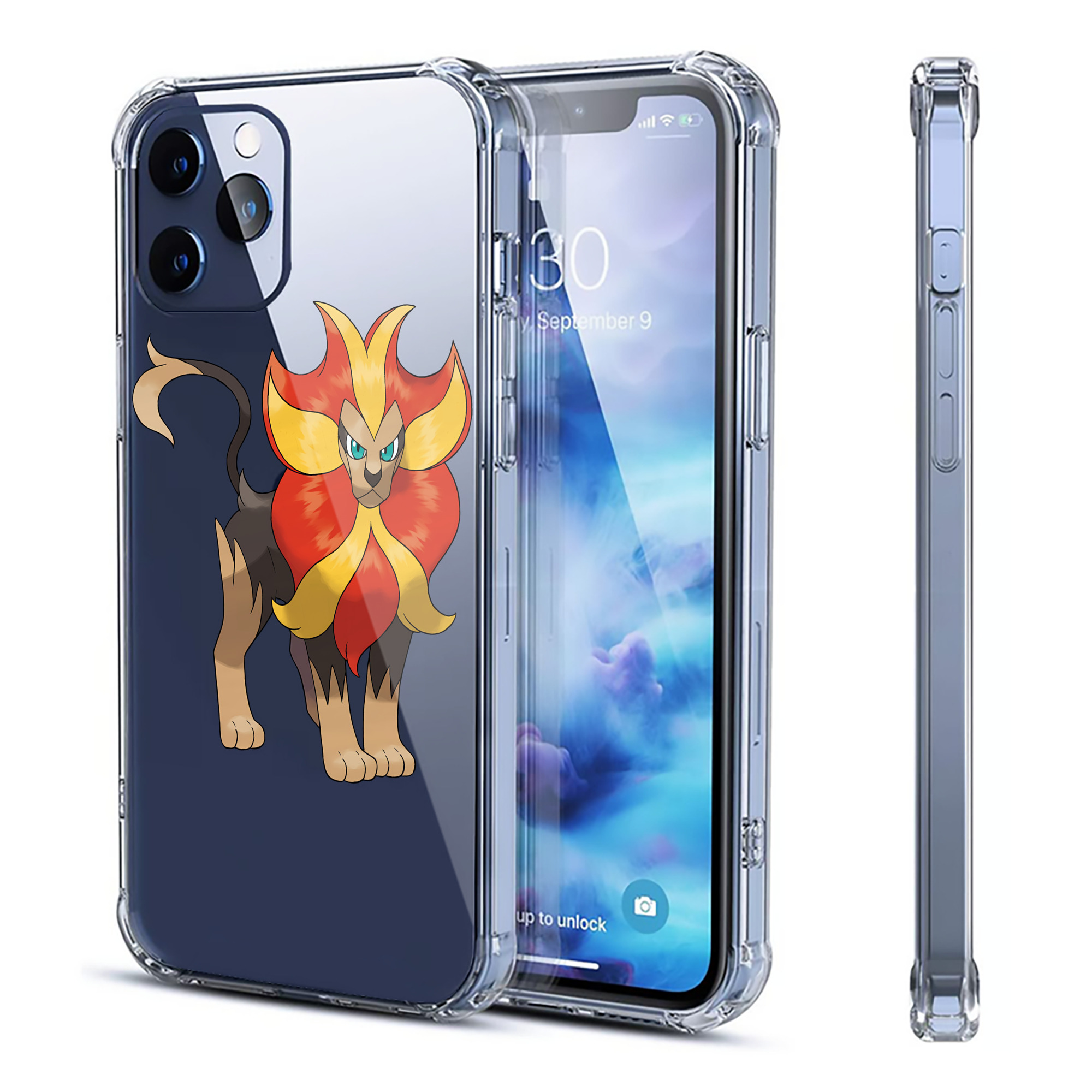 （画像用） ポケットモンスター Pokémon 【iPhone 12シリーズ対応】透明スマホケース（クリアソフトケース）